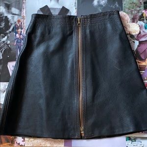 90s Italian Leather Skirt